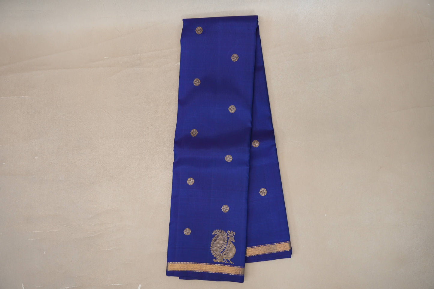 Deep Blue Plant based Kanjivaram Silk Saree