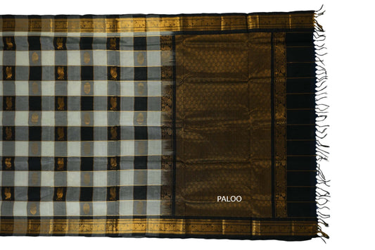 vintage silk cotton saree paloo