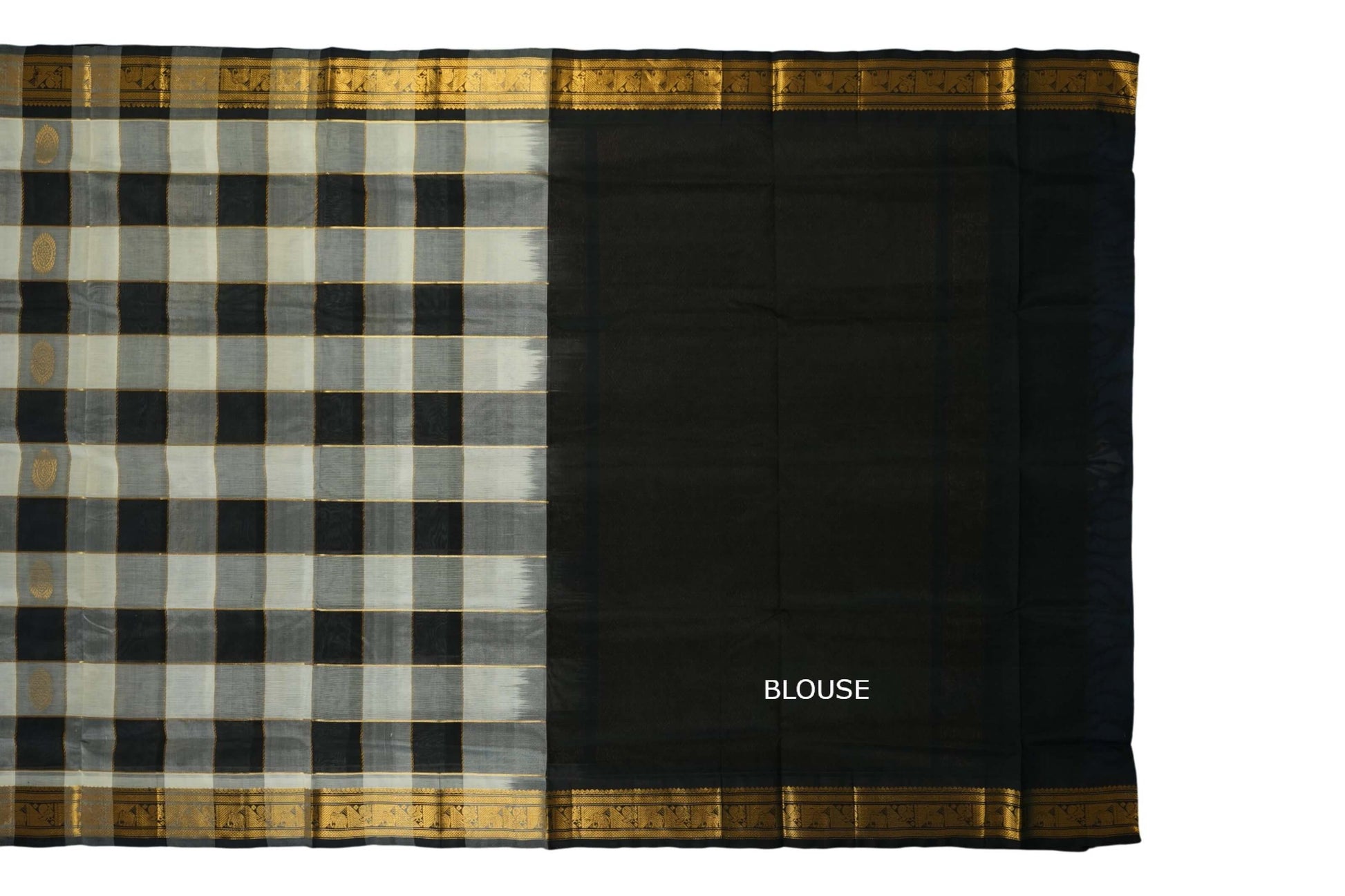 vintage silk cotton saree blouse