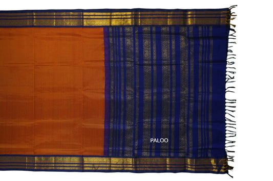 vintage silk cotton saree paloo