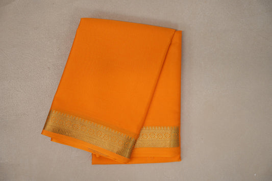 Mango Orange Mysore Silk Saree SS9754