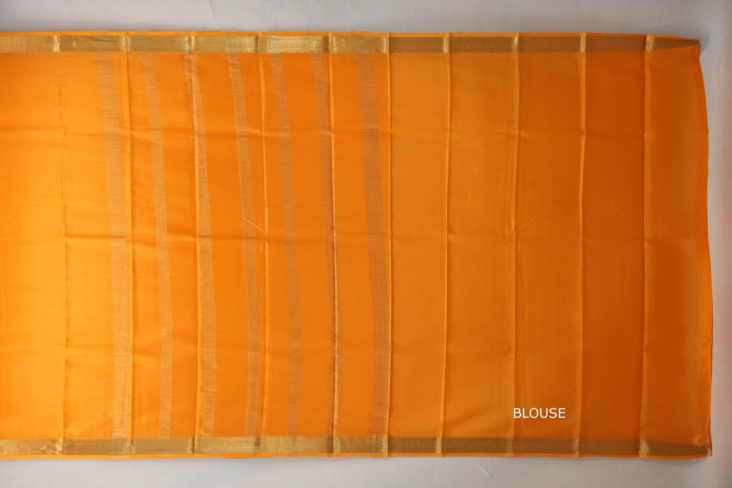 Mango Orange Mysore Silk Saree SS9754