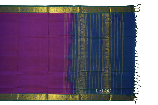 vintage silk cotton saree paloo