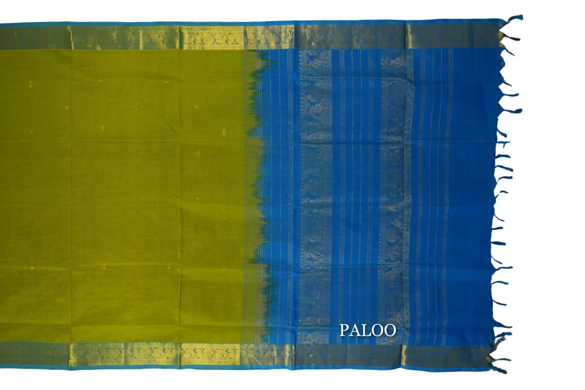 vintage silk cotton saree paloo