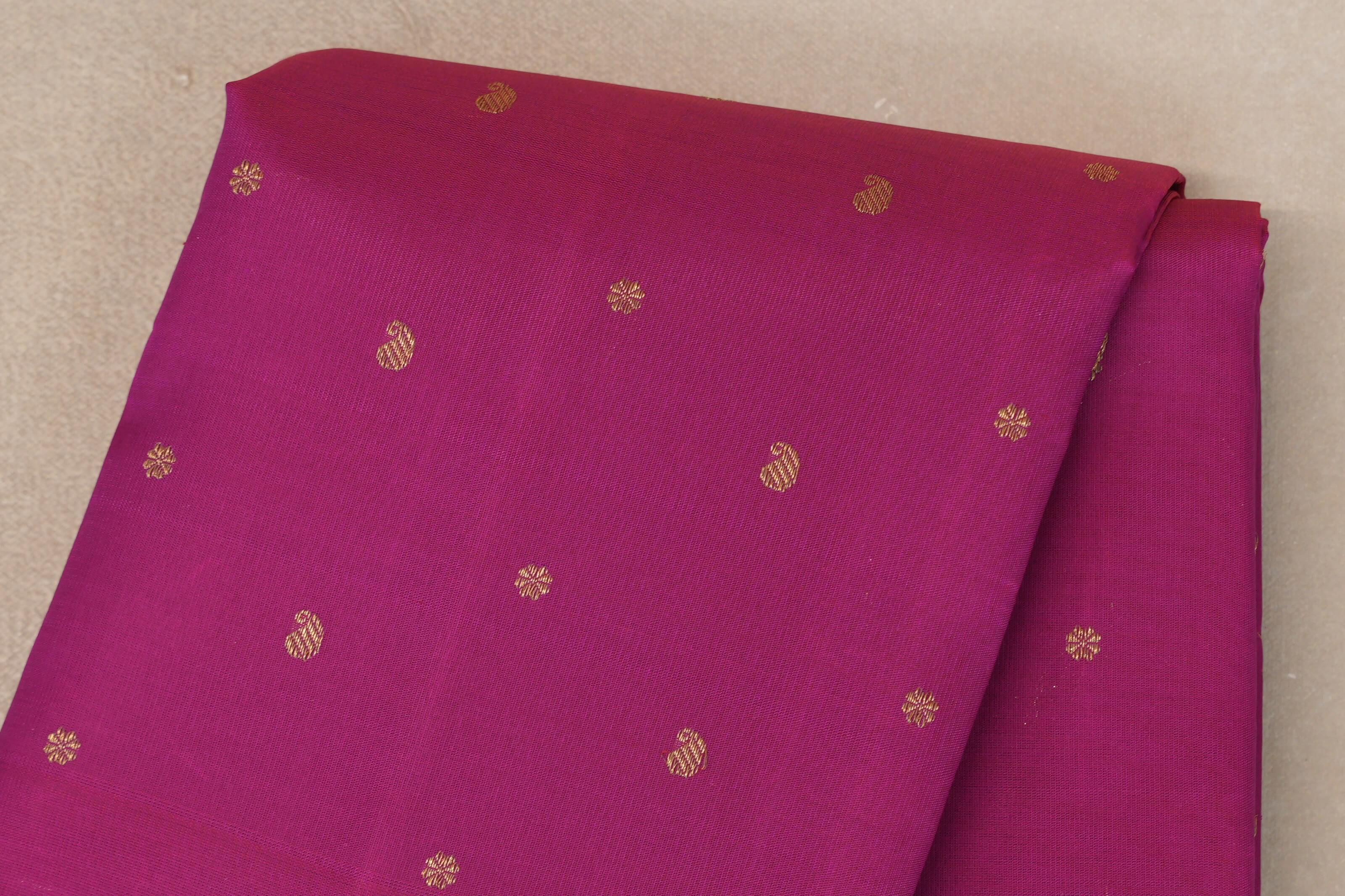 Bright Magenta Vintage Heirloom Kanjivaram Silk Saree body