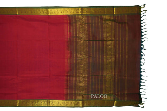 vintage silk cotton saree paloo