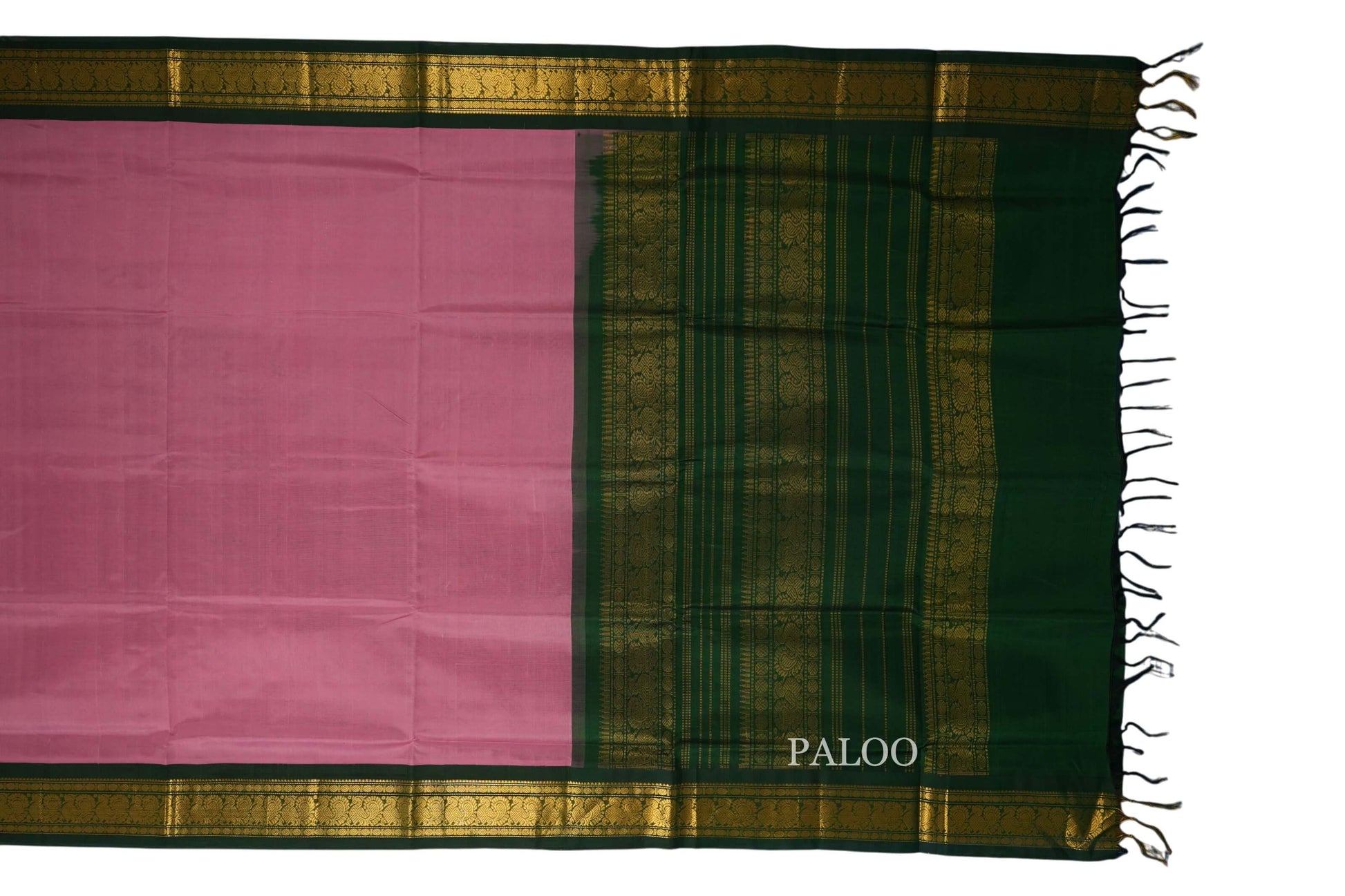 vintage silk cotton saree paloo
