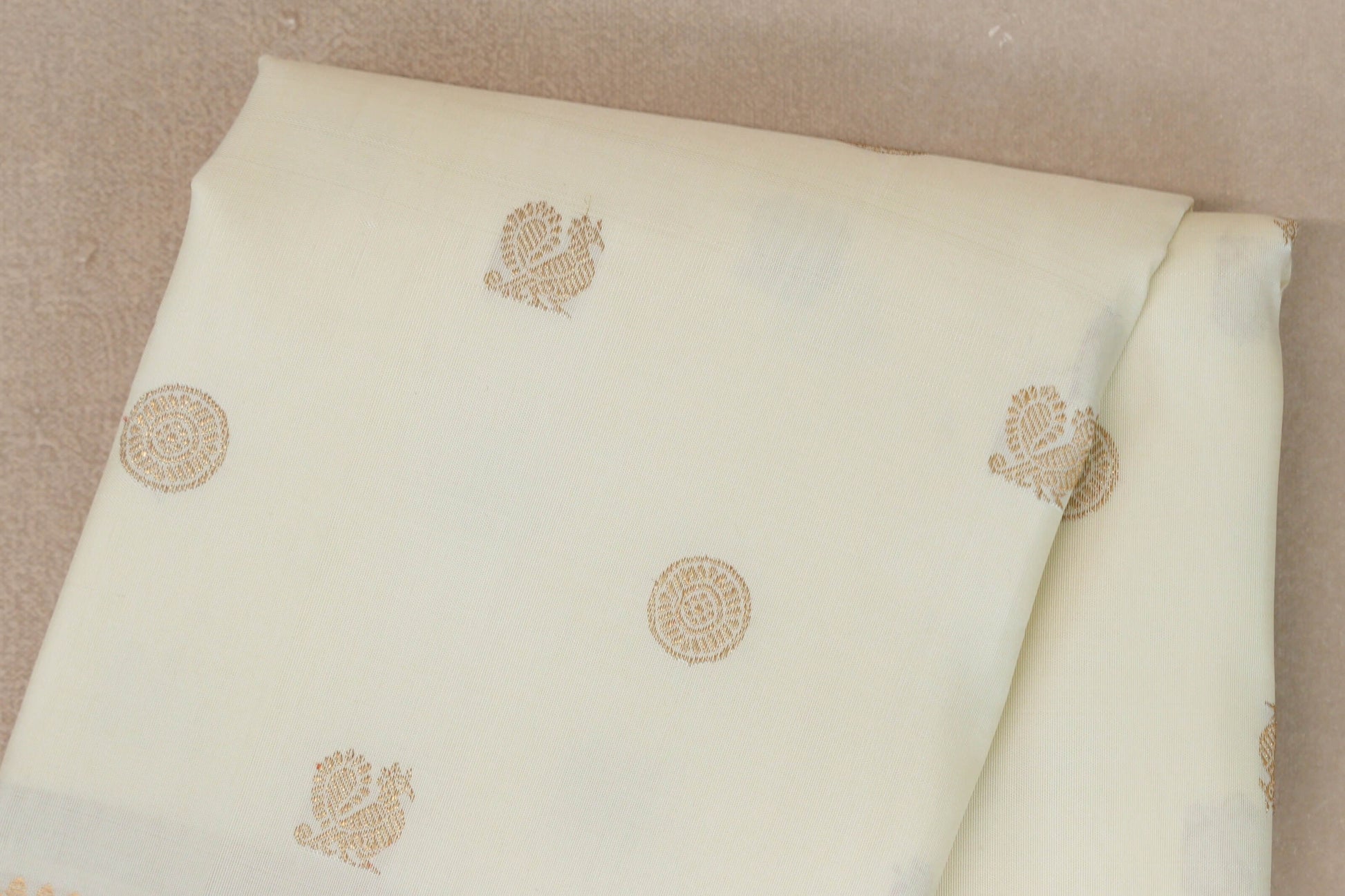 Cream Vintage Heirloom Kanjivaram Silk Saree body