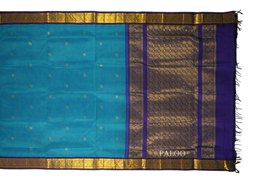 vintage silk cotton saree paloo