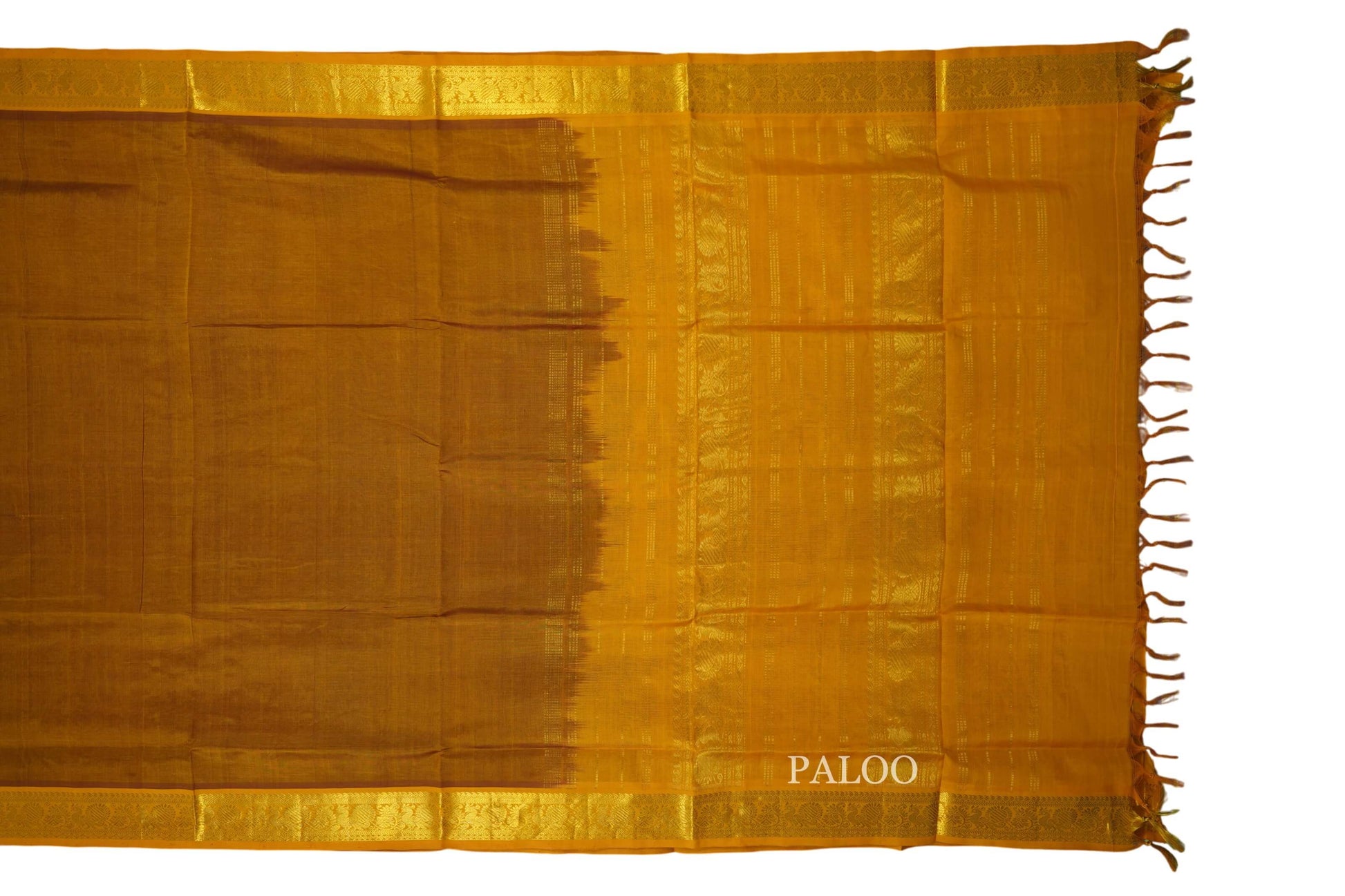 vintage silk cotton saree paloo
