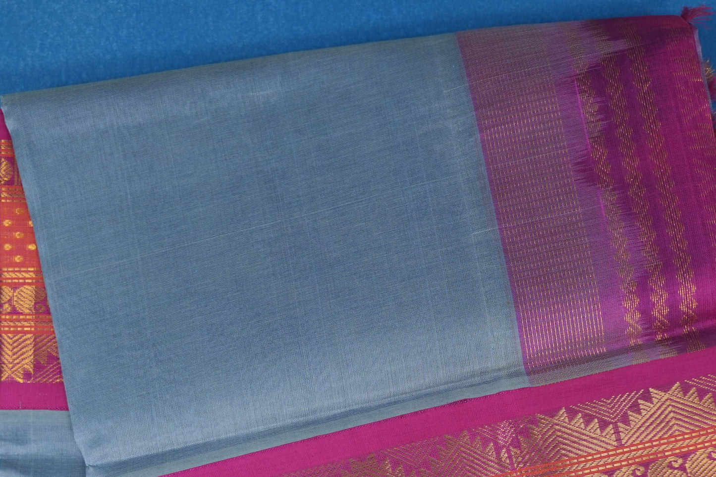 plain vintage silk cotton saree