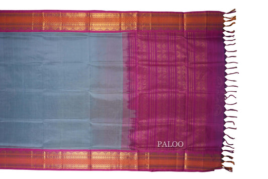 vintage silk cotton saree paloo