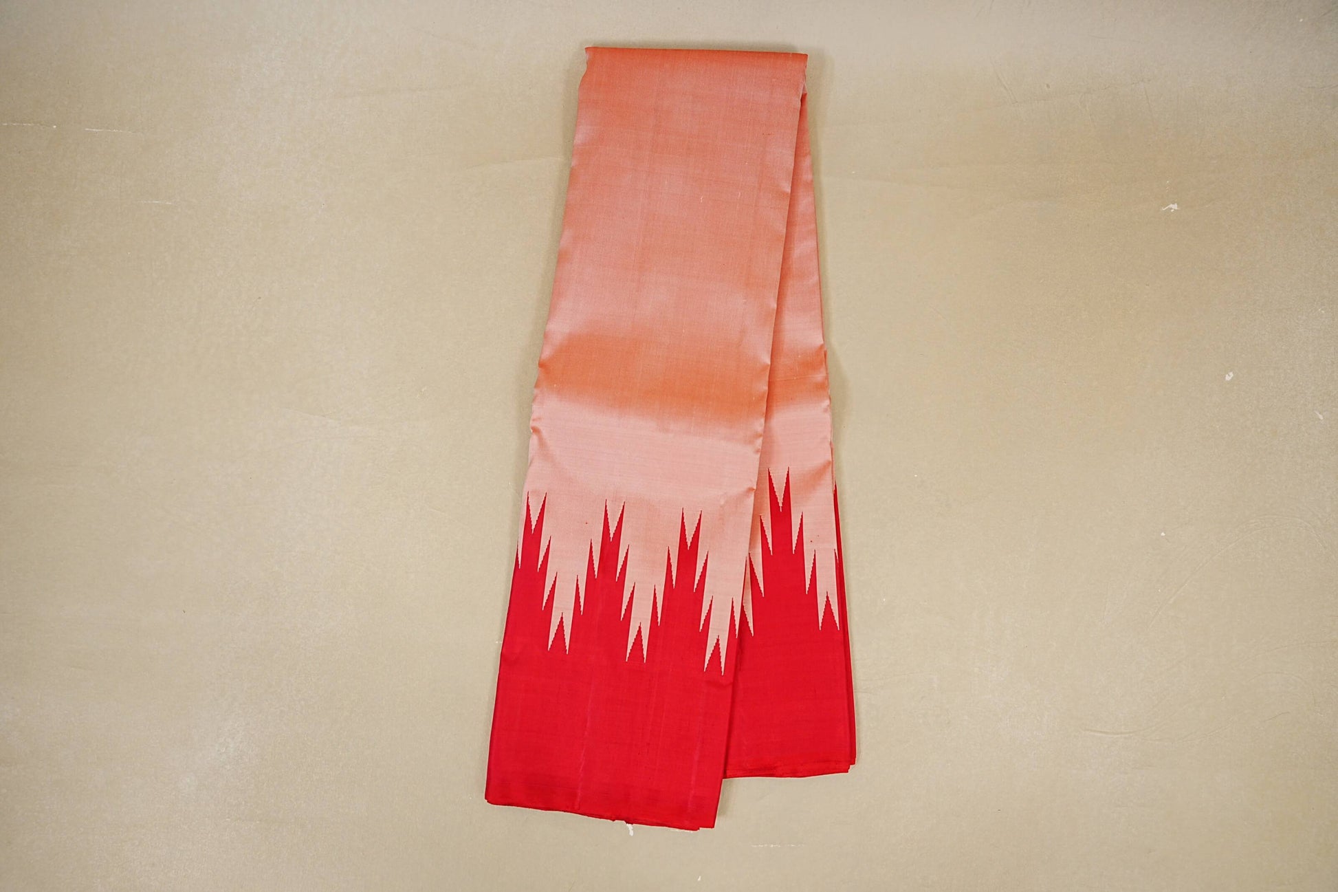 Peach Vintage Kanjivaram Silk Saree paloo online