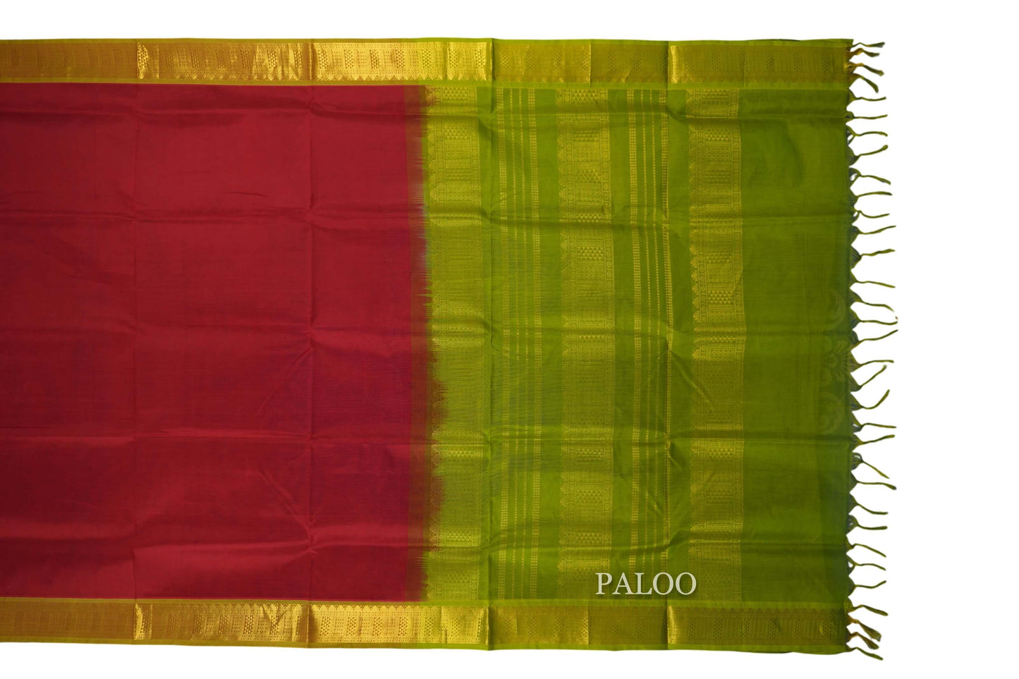 vintage silk cotton saree paloo
