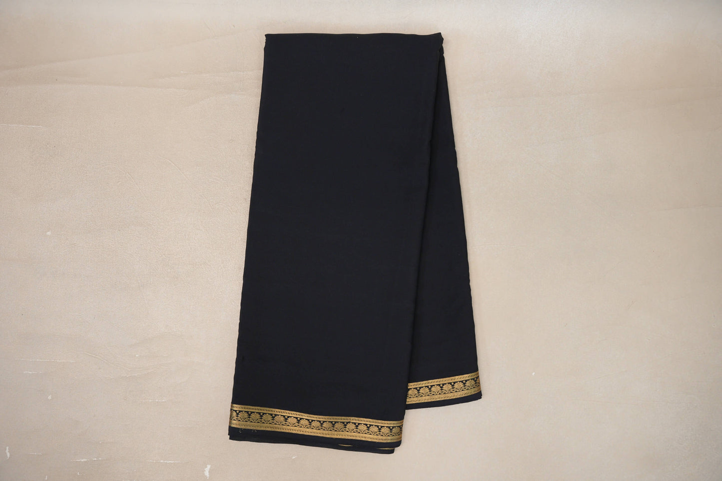 Online Black Mysore Silk Saree