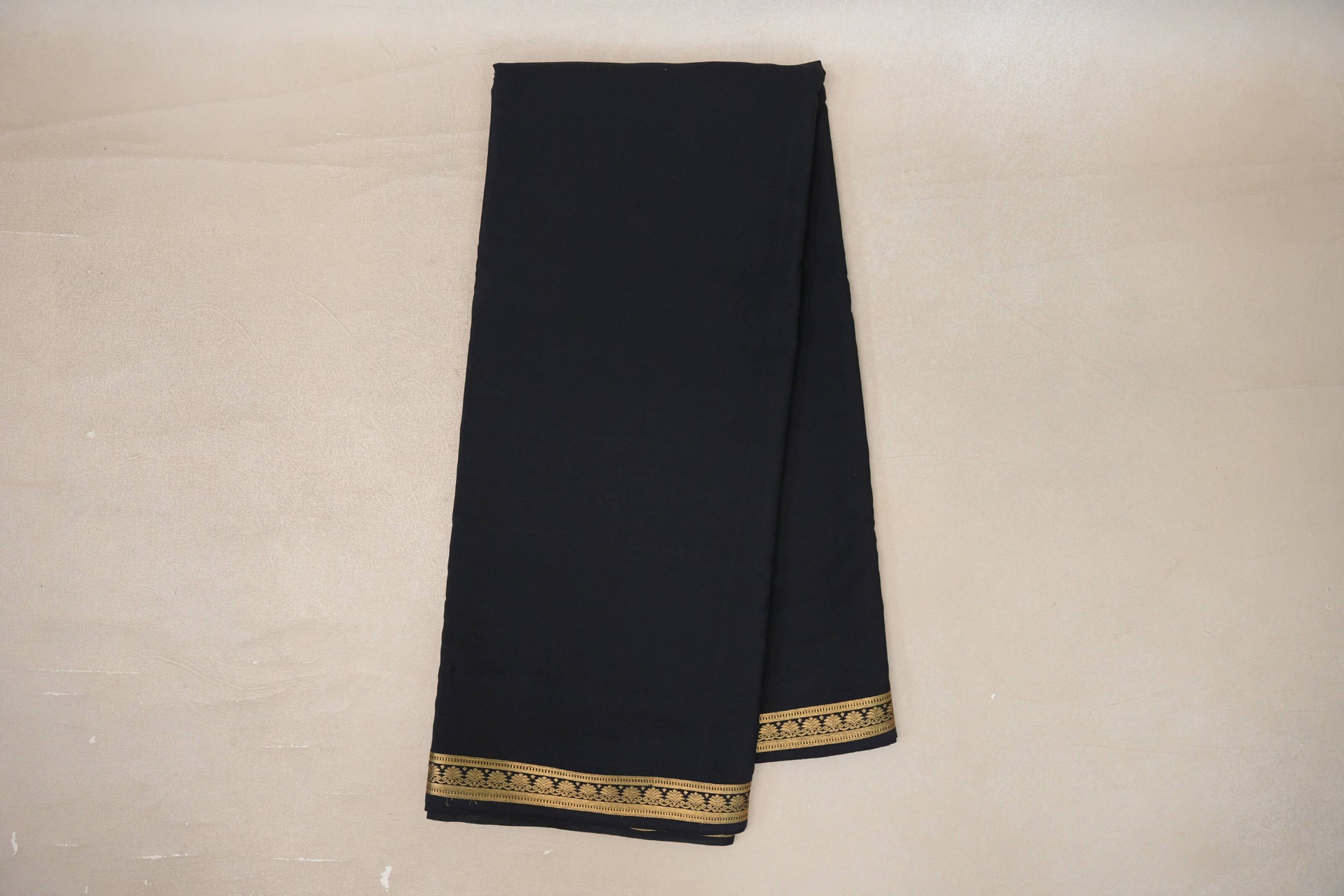 Online Black Mysore Silk Saree