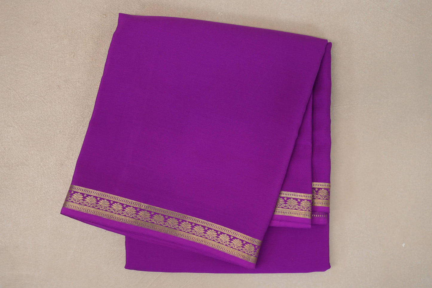 Magenta Purple Mysore Silk Saree
