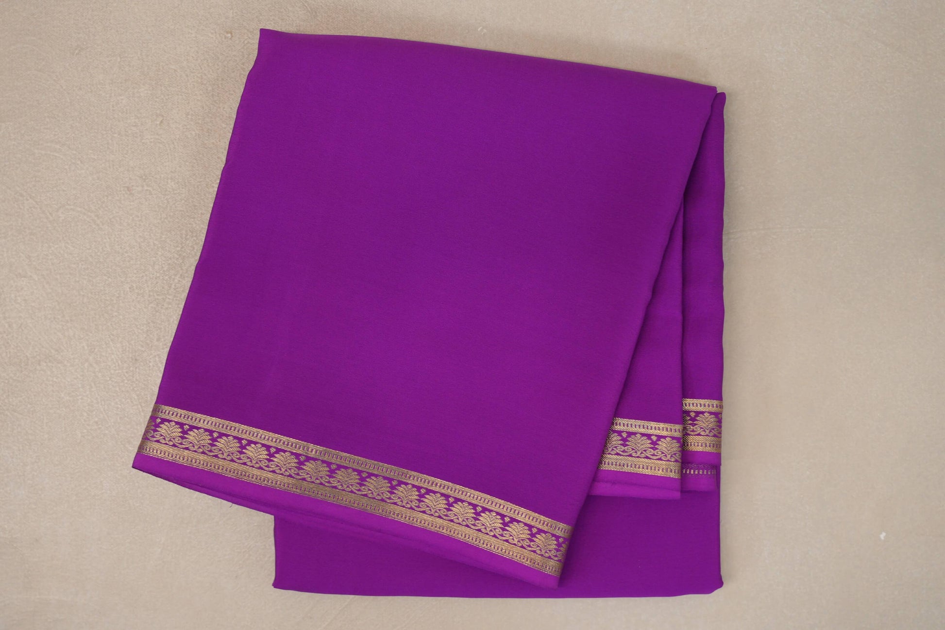 Magenta Purple Mysore Silk Saree