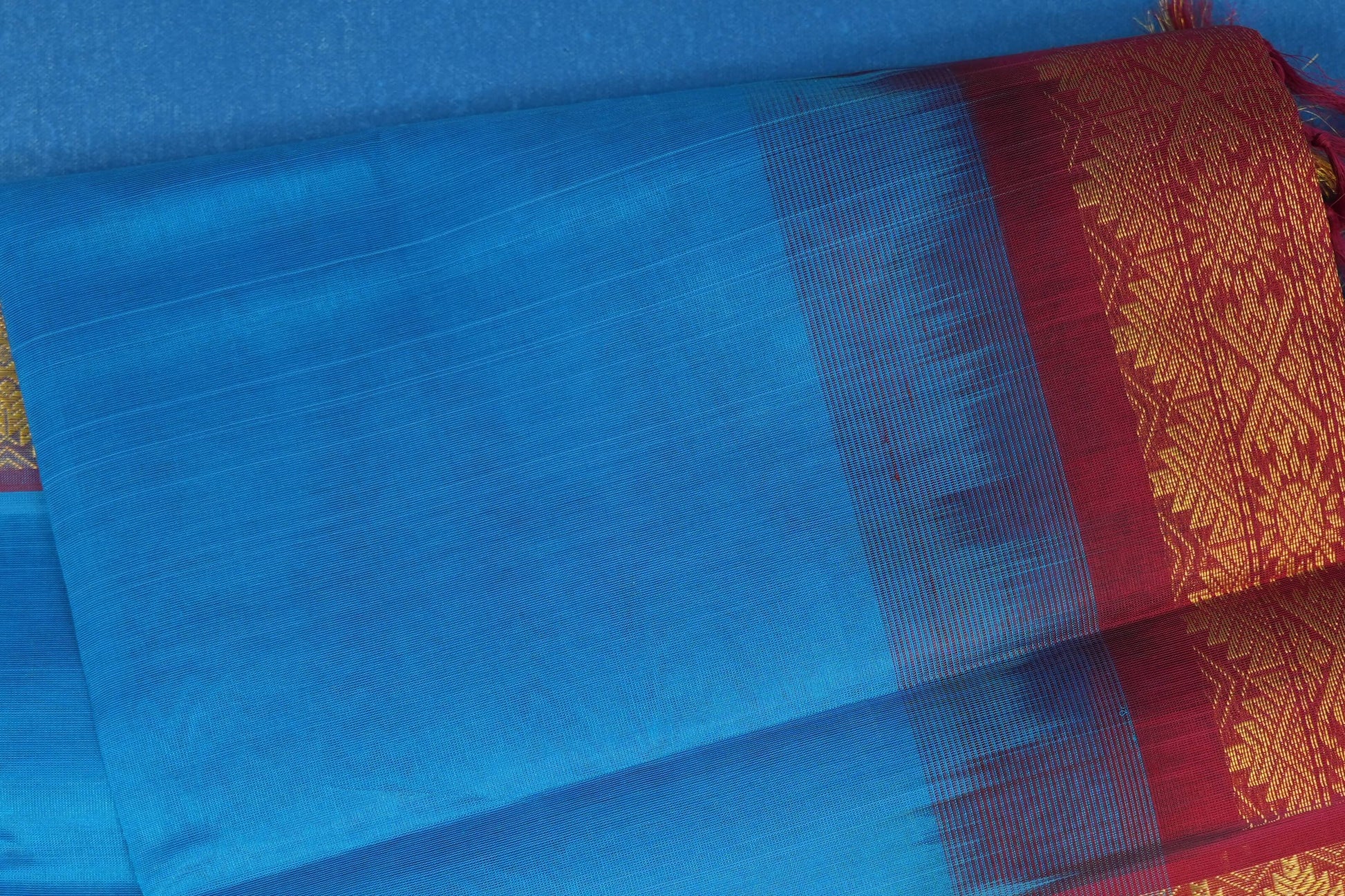 Plain vintage silk cotton saree