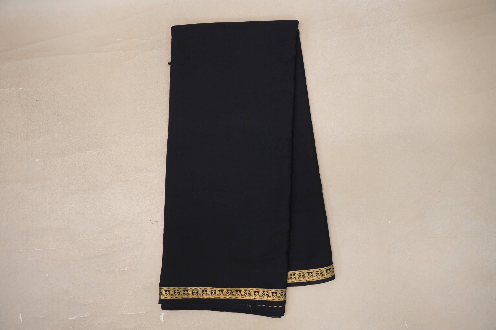 Online Black Mysore Silk Saree