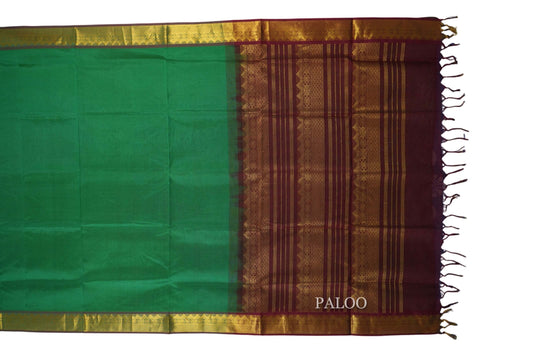vintage silk cotton saree paloo