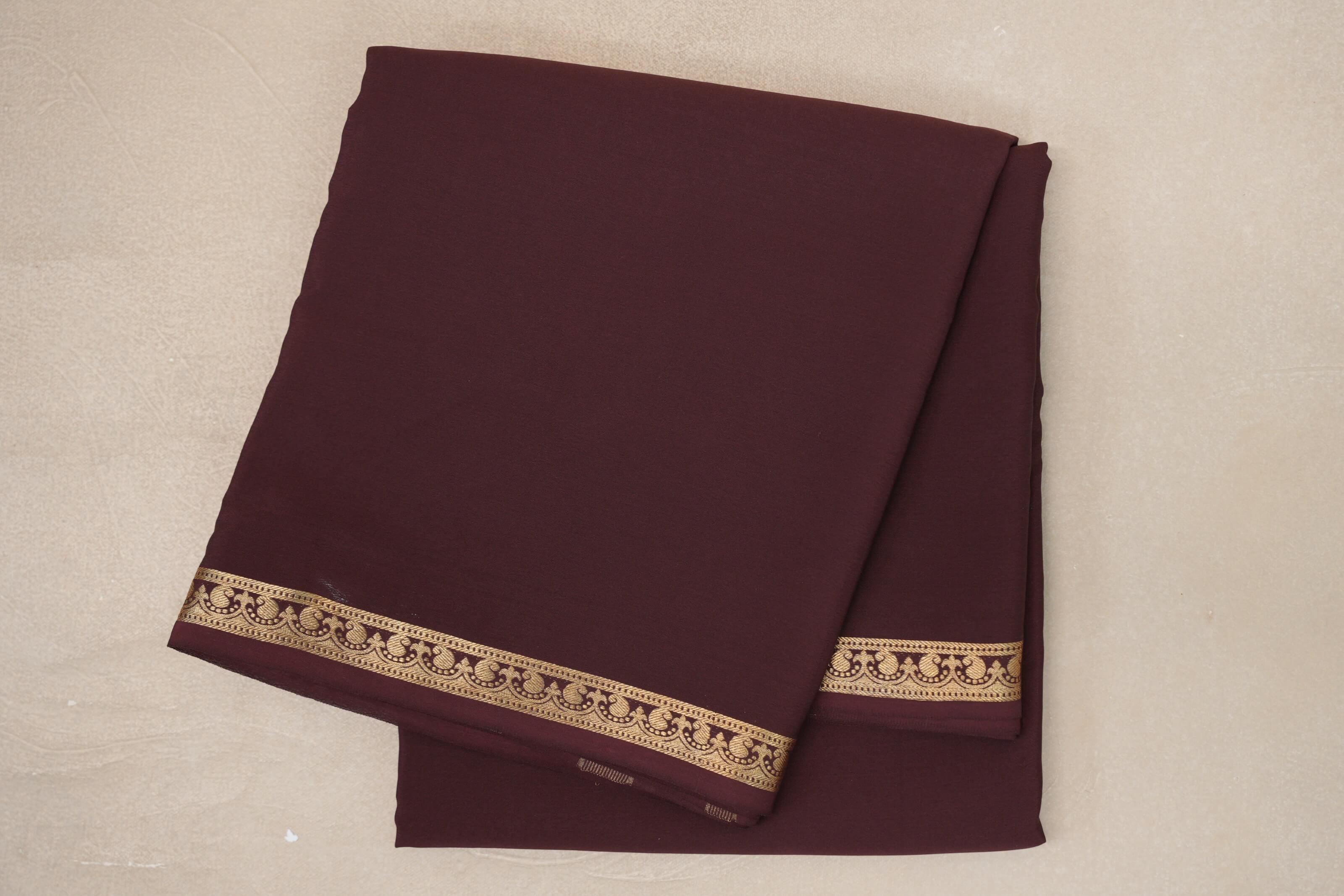 Coffee Brown Mysore Silk Saree