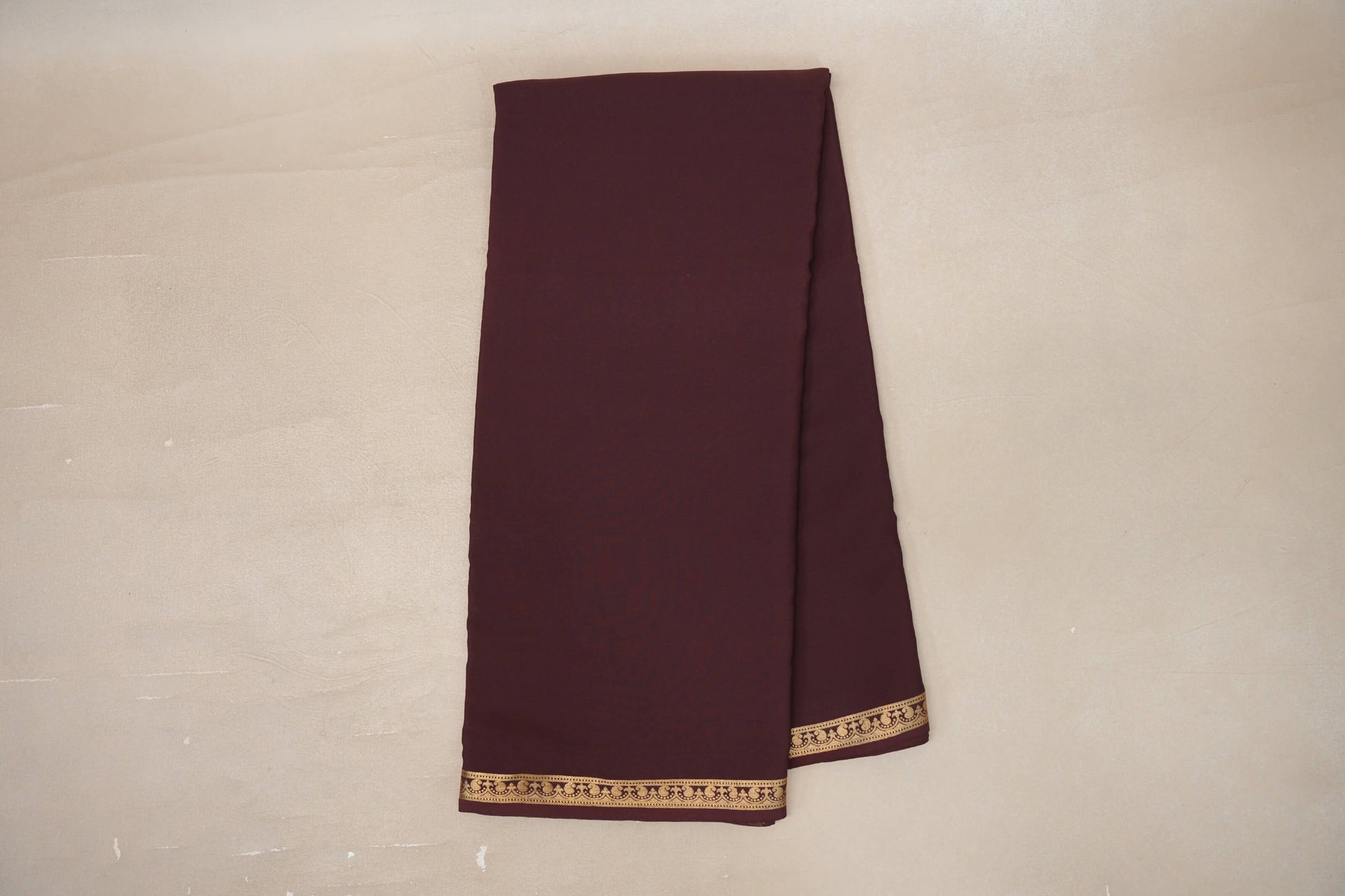 Online Coffee Brown Mysore Silk Saree
