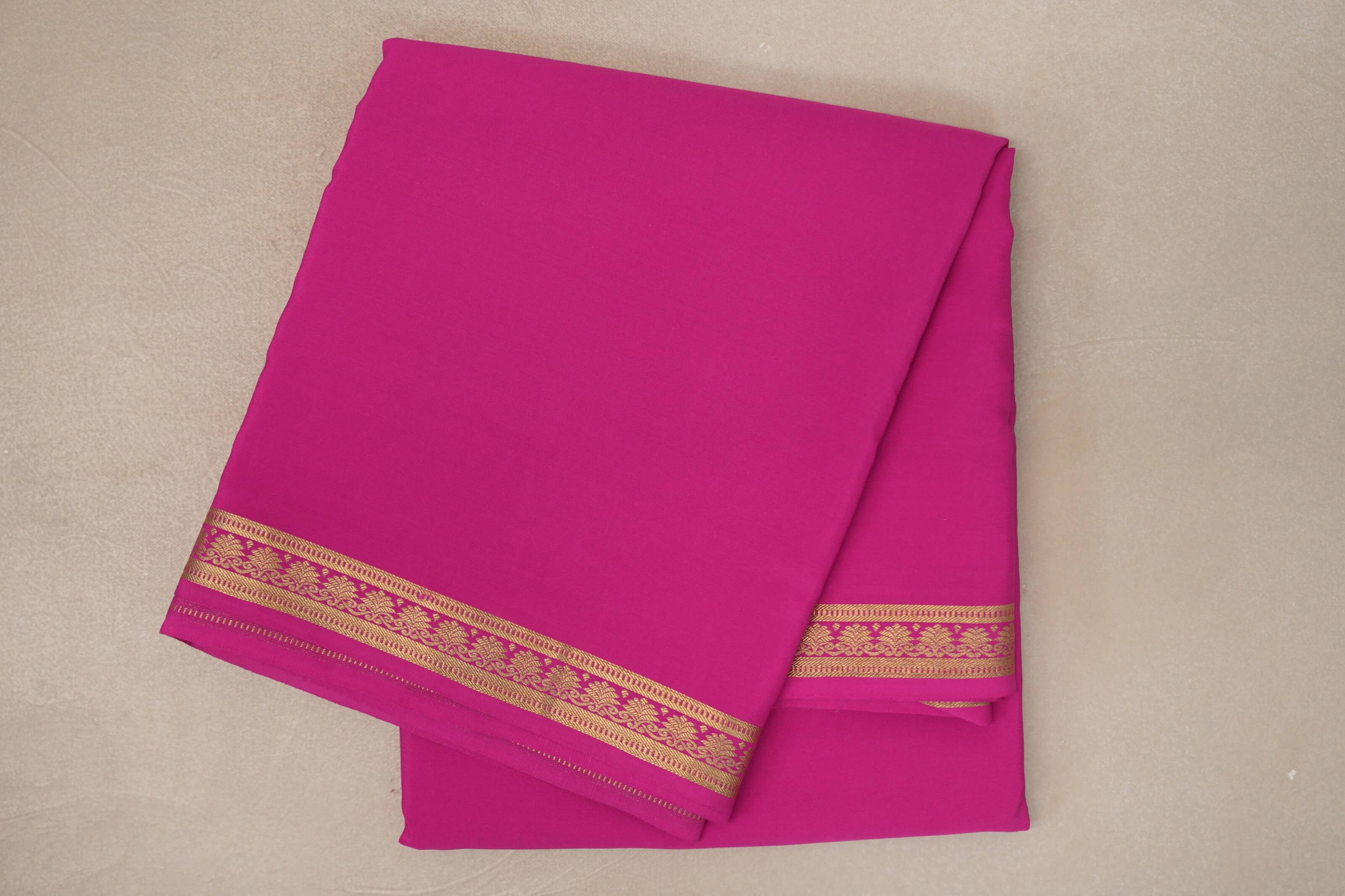 Bright Pink CSG Mysore Silk Saree SS9782