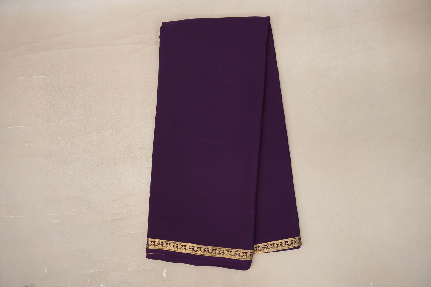 Online Deep Plum Purple Mysore Silk Saree