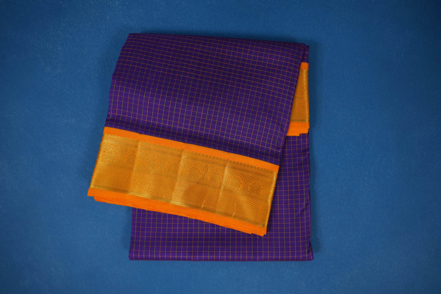 Purple ten yards madisar silk saree
