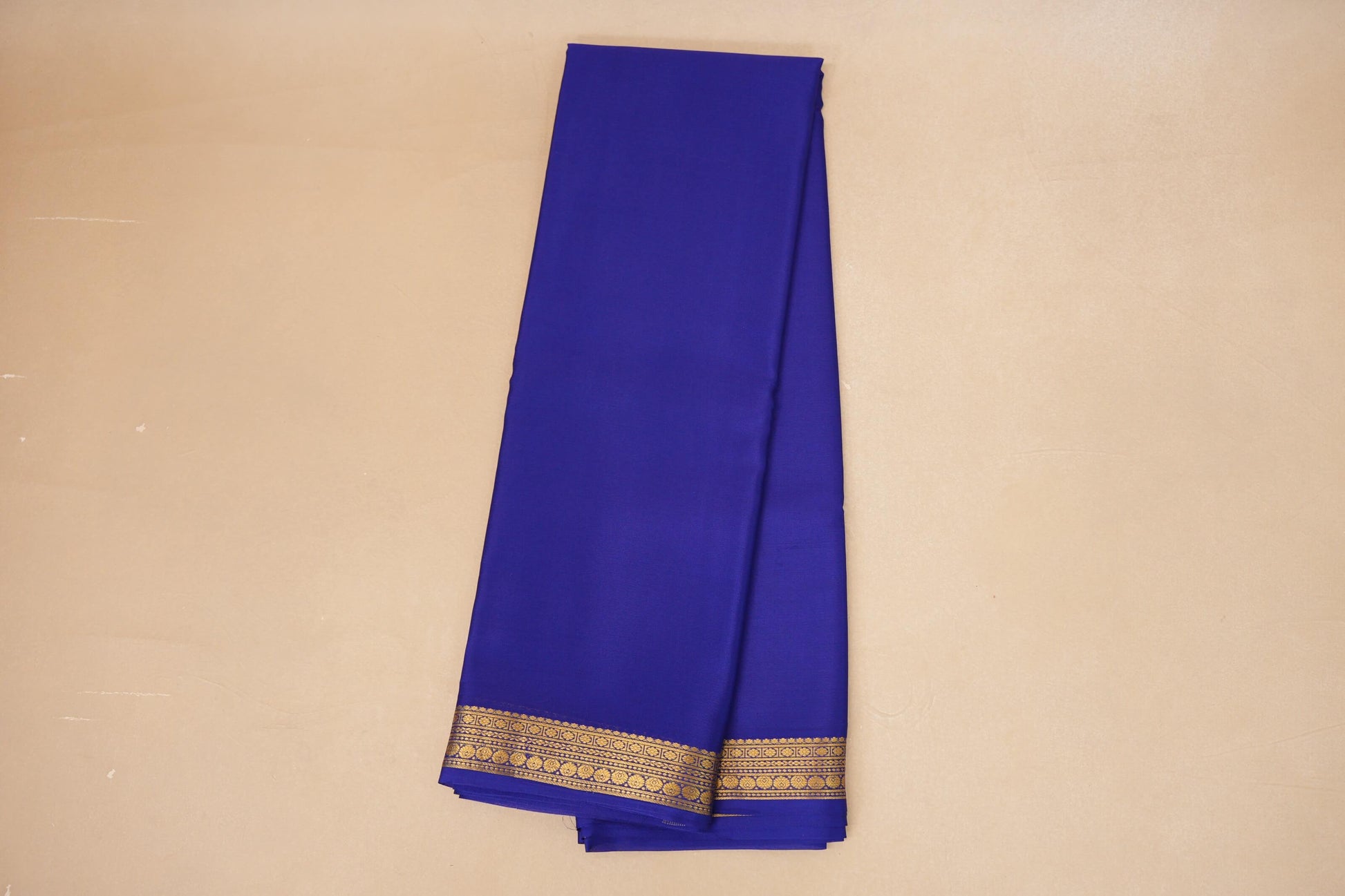 Deep Royal Blue Mysore Silk Saree  online