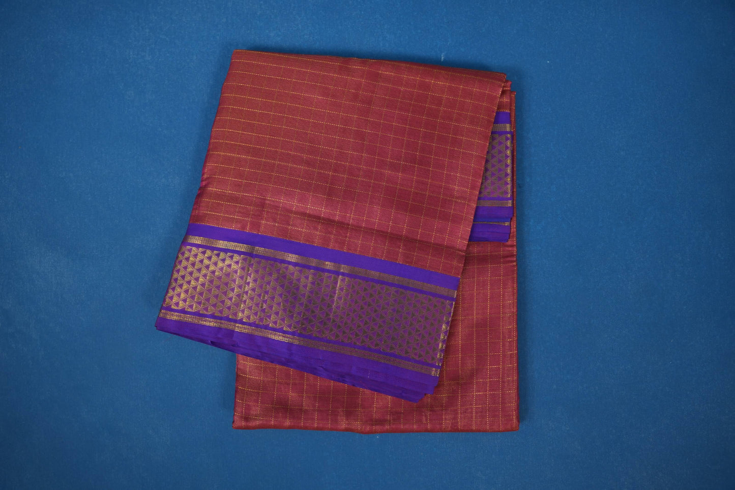 ten yards silk saree maroon