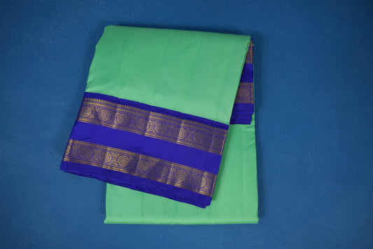Ten yards silk saree rexona green 