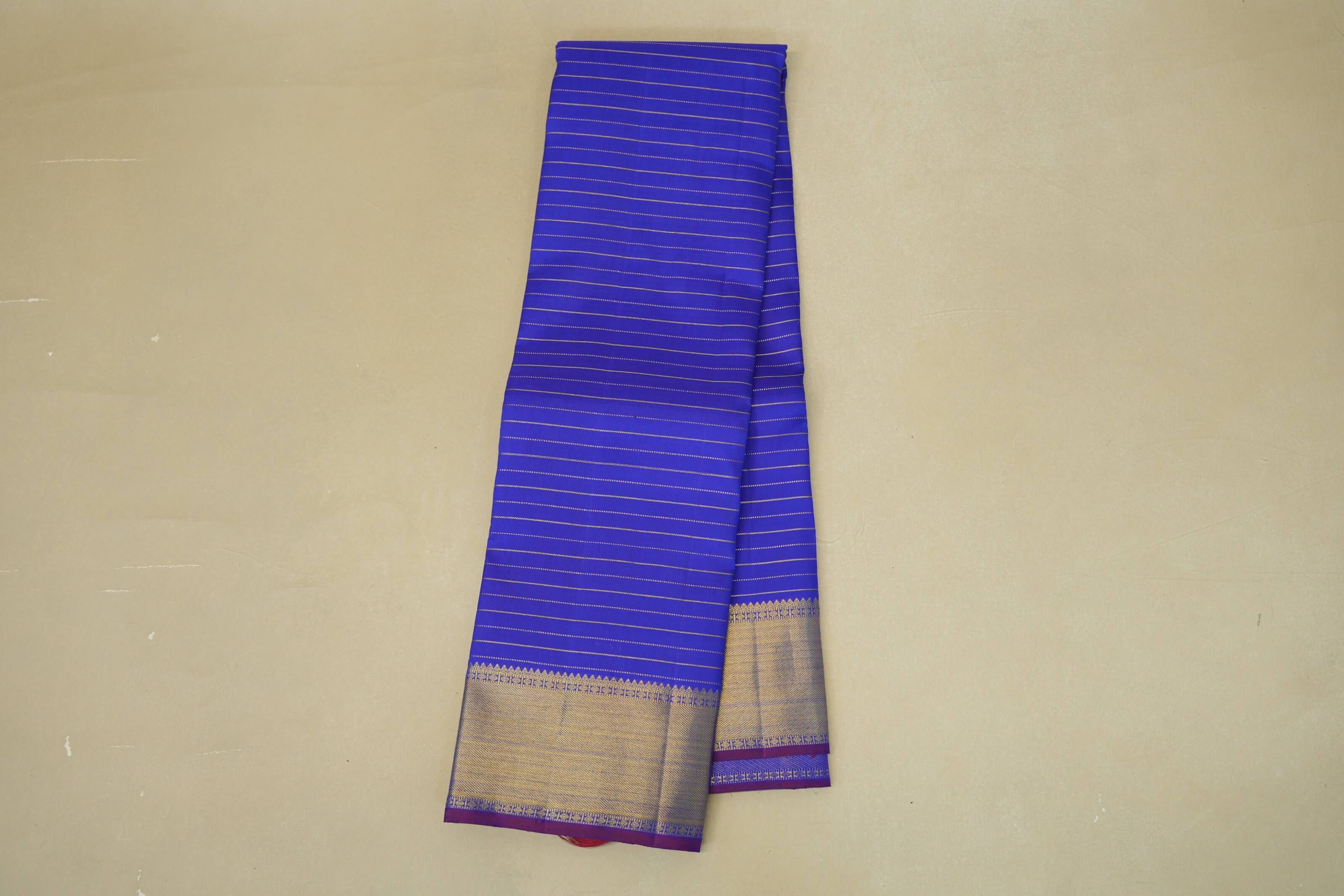 Royal Blue  Heirloom Beldhary Kanjivaram Silk Saree online