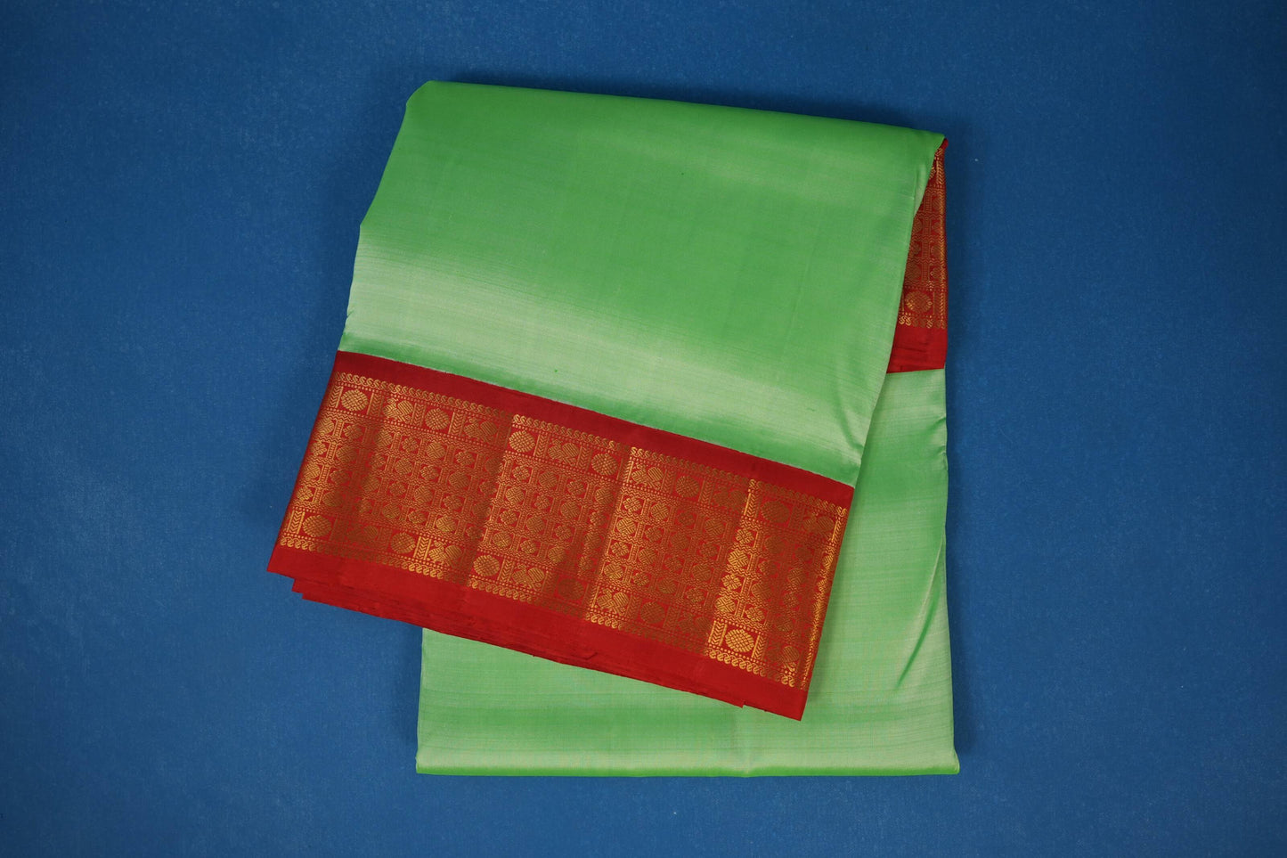 Pastel Green Ten yards silk saree