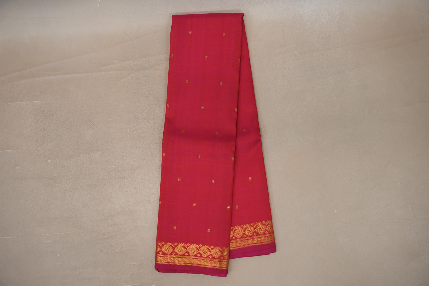 Online Orangish Pink Vintage Kanjivaram Silk Saree