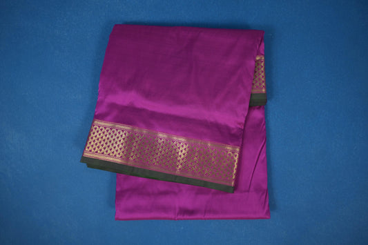 Magenta 10 yards silk saree 
