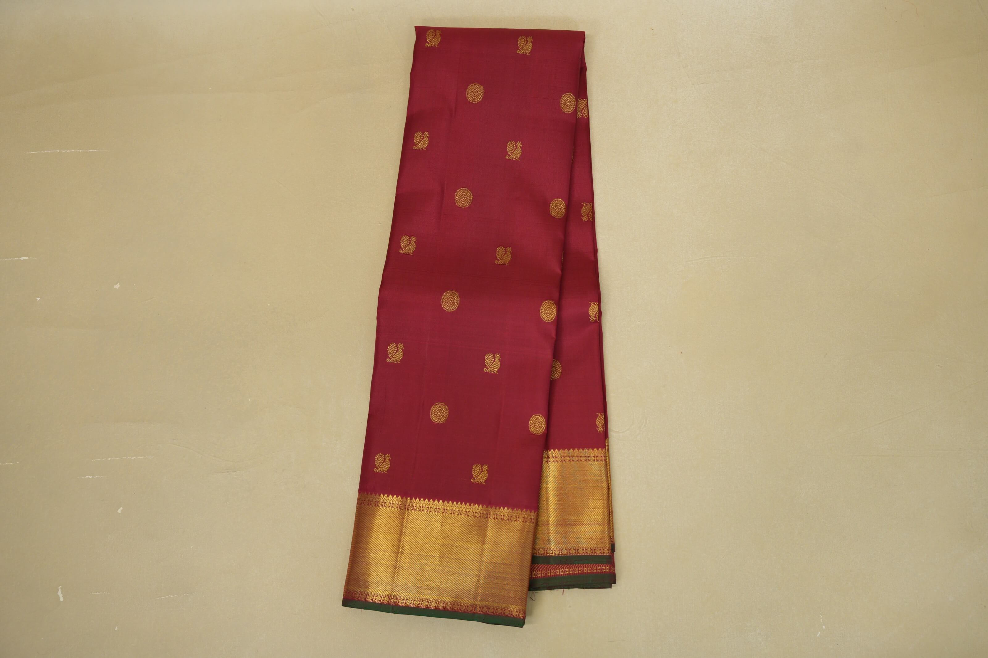 Reddish Maroon Heirloom Kanjivaram Silk Saree online