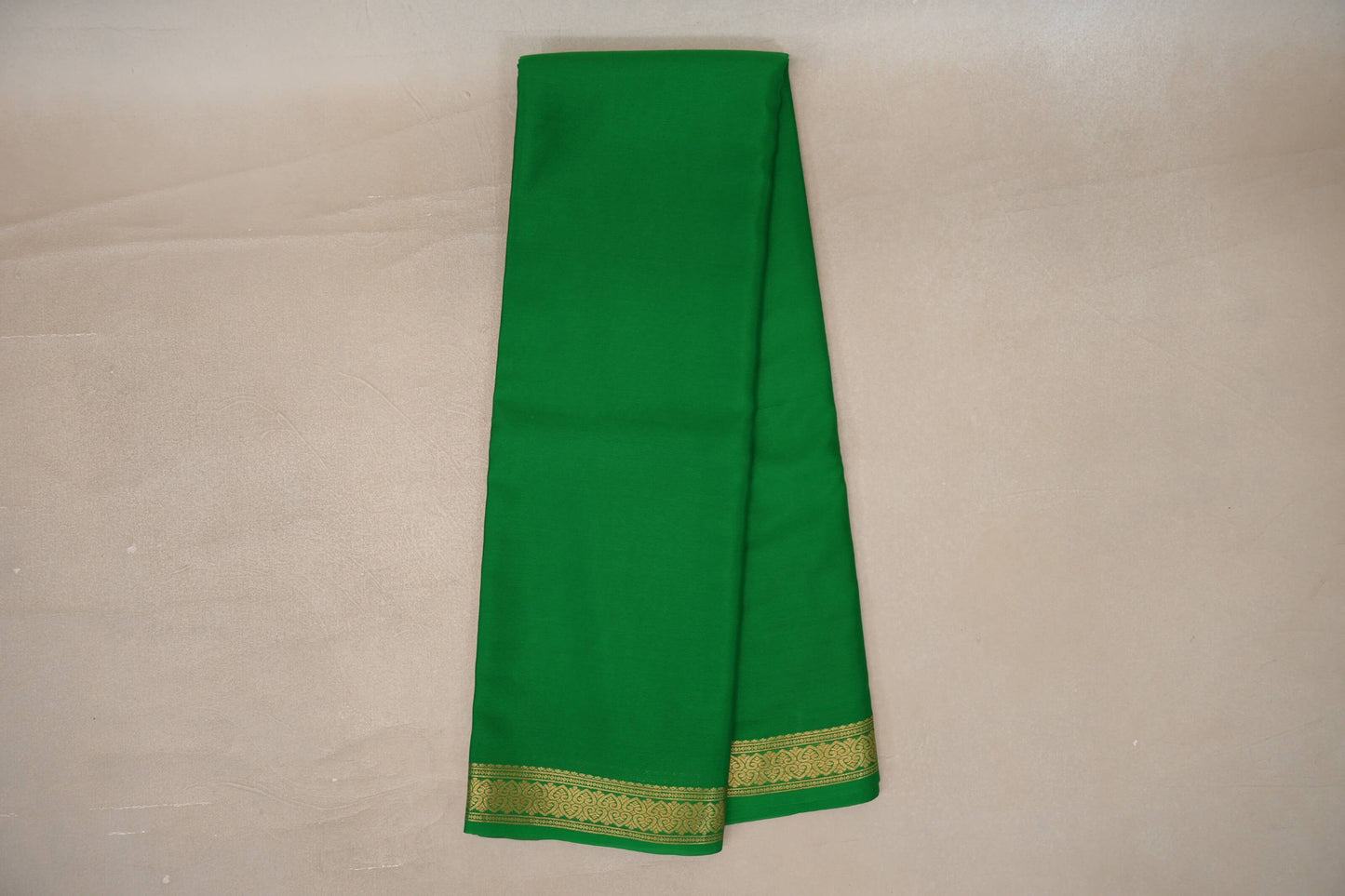Online Leaf Green Mysore Silk Saree