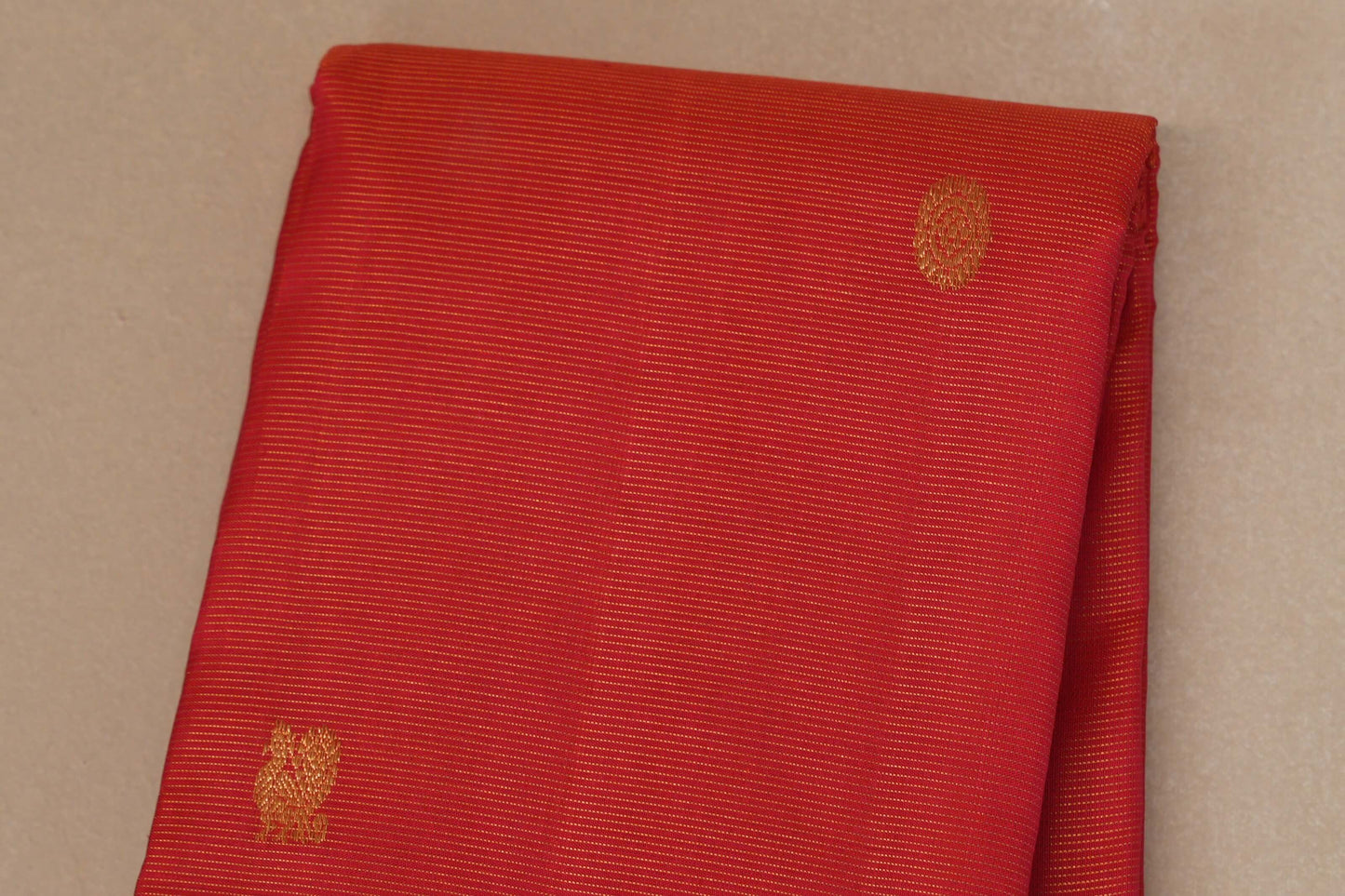 Reddish Pink Vintage Kanjivaram Silk Saree SS8675