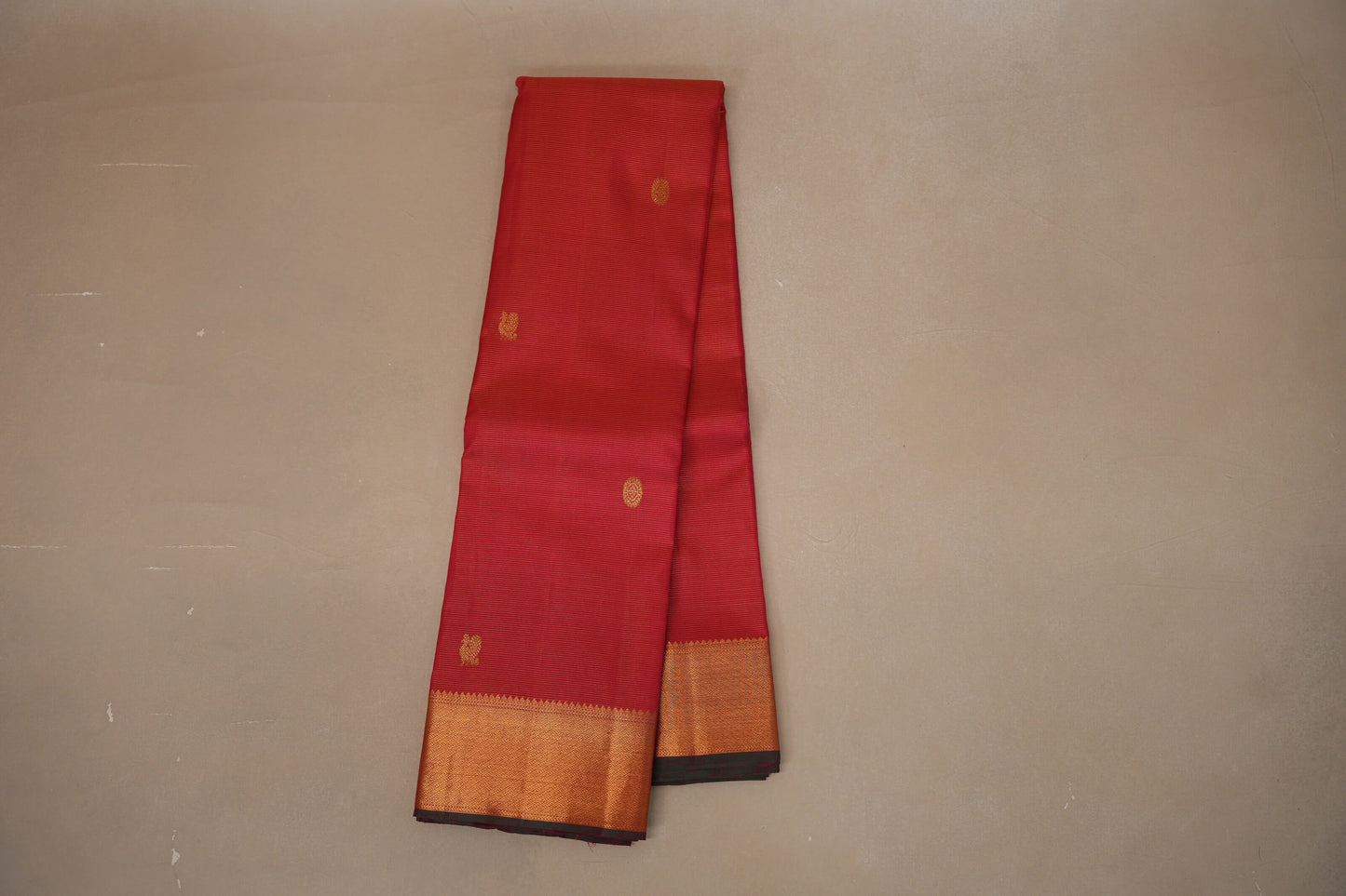 Reddish Pink Vintage Kanjivaram Silk Saree SS8675