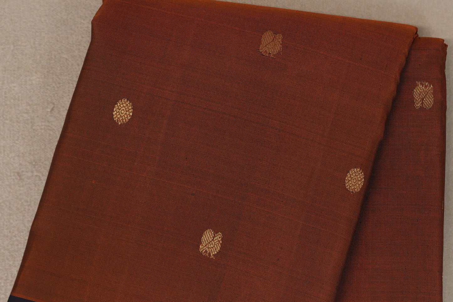 Rust Vintage Kanjivaram Silk Saree body