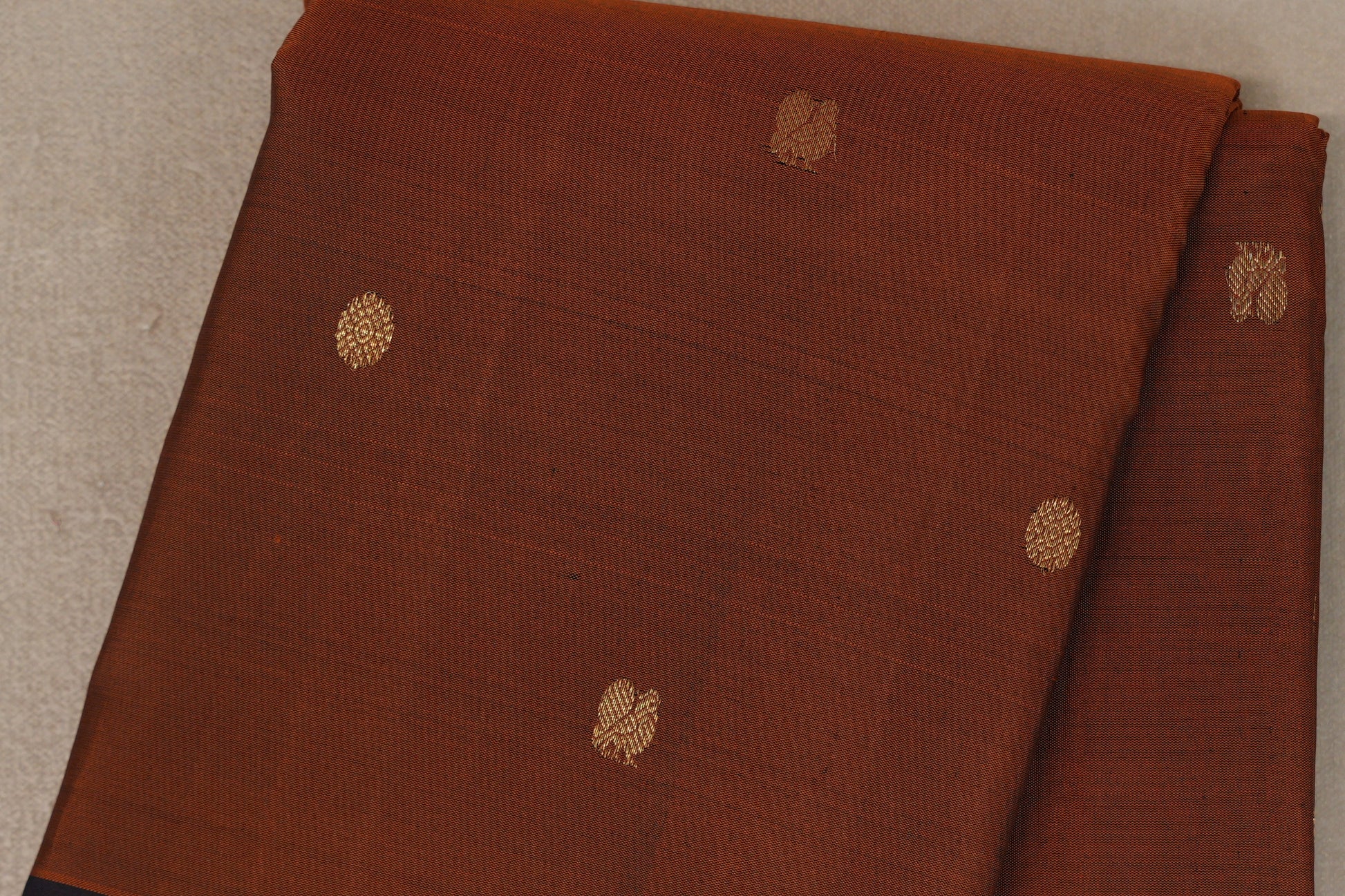 Rust Vintage Kanjivaram Silk Saree body