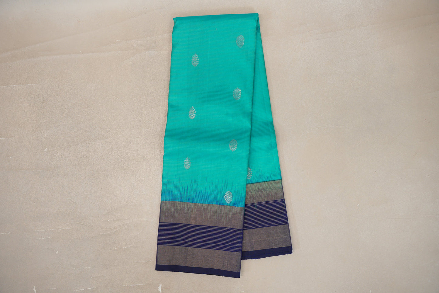 Dual Tone of Green and Blue Light Weight Kanjivaram Silk Saree SS9840