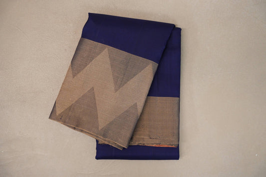 Navy Blue Light Weight Kanjivaram Silk Saree 