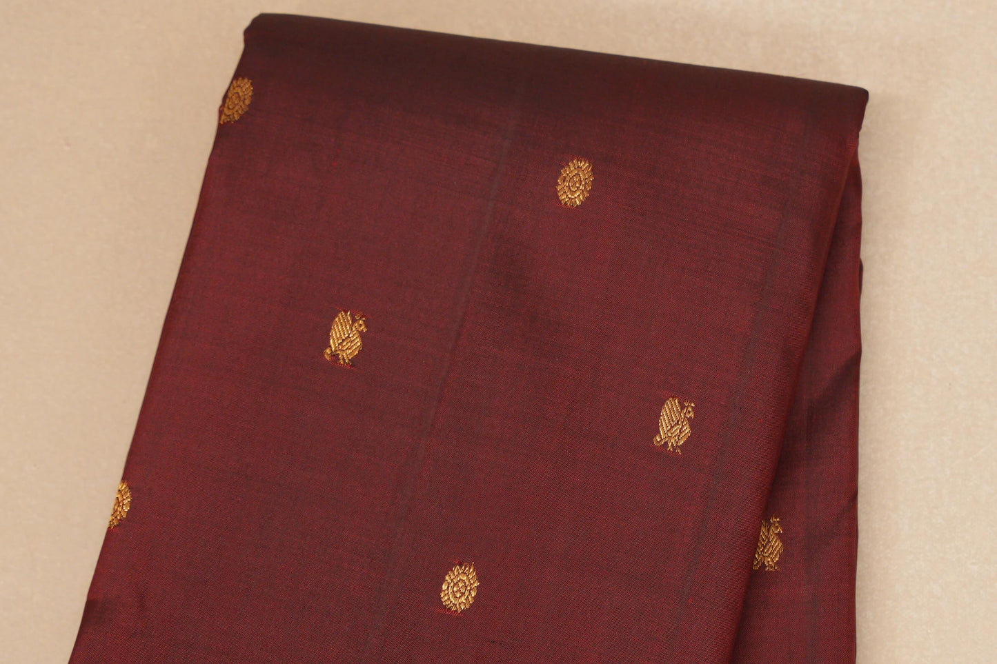 Deep maroon Vintage Kanjivaram Silk Saree SS8683