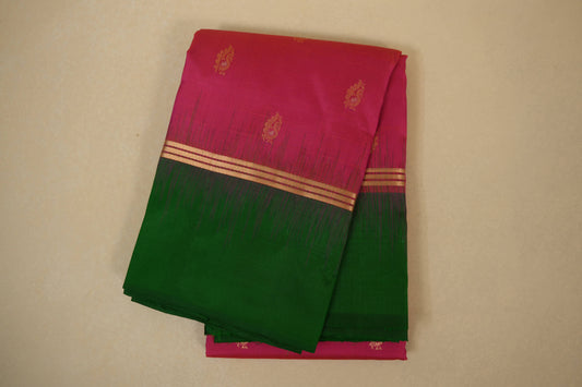 Pink light weight kanjivaram silk saree