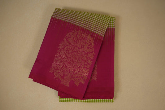 Multi color light weight kanjivaram silk saree