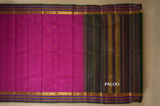 light weight kanjivaram silk saree paloo