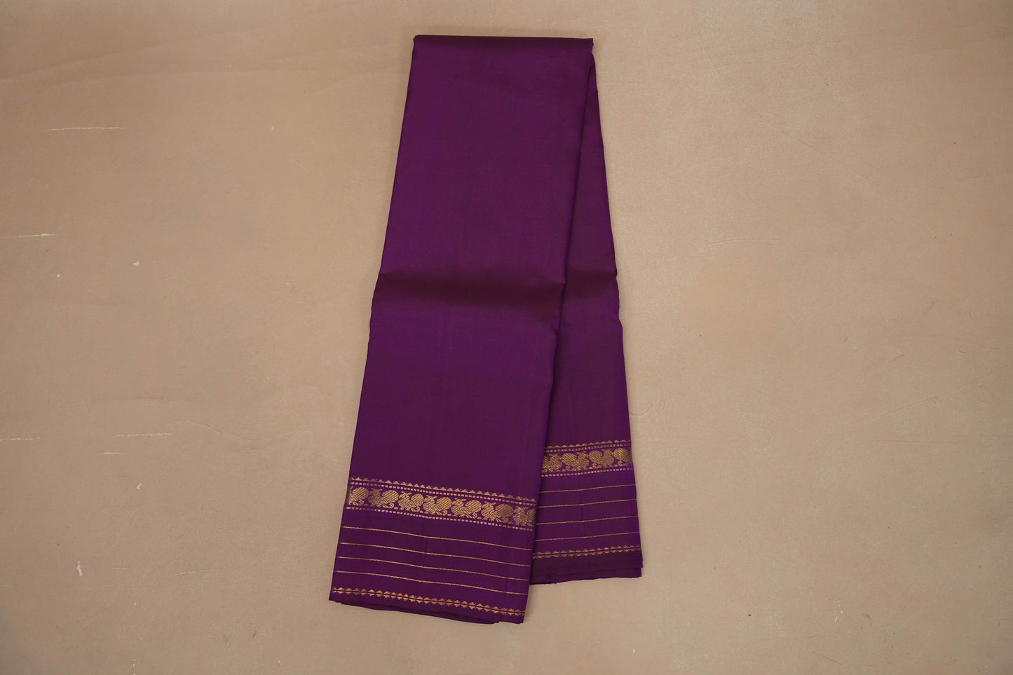 Deep violet Vintage Kanjivaram Silk Saree SS8699